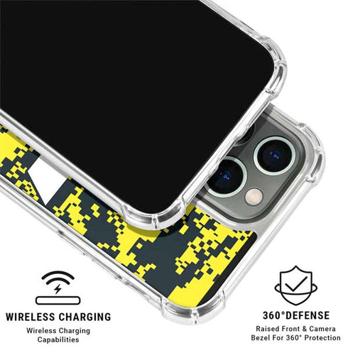 NBA Utah Jazz Grey Digi Camo iPhone 16 Pro Clear Case